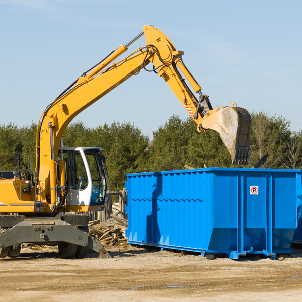 what size residential dumpster rentals are available in Montmorenci IN